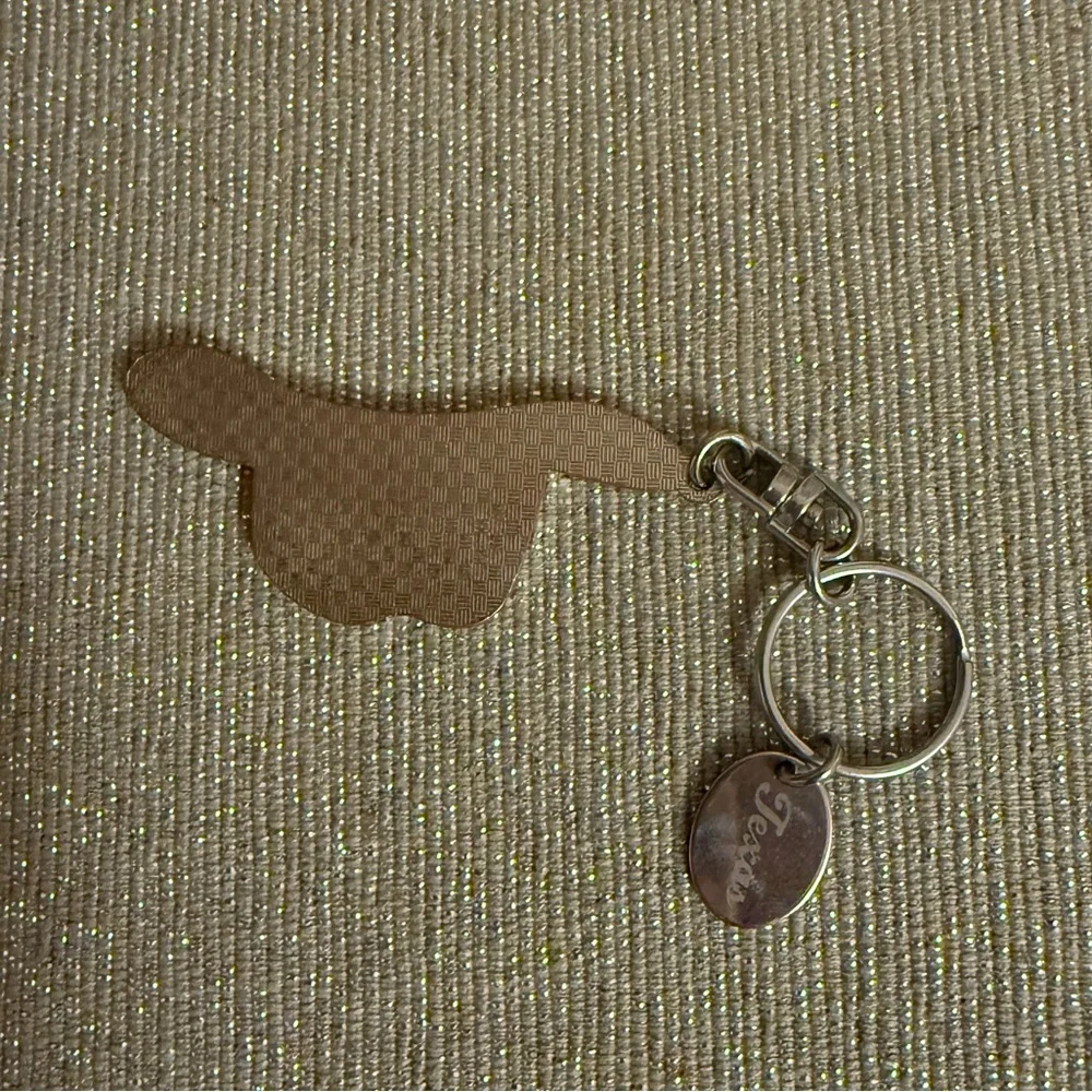 Gold Cowboy Hat Keychain